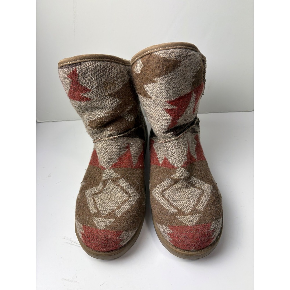 Indigo rd Womens Southwestern Aztec Boho Faux Fur Lined Ankle Boots
Brown 9.5